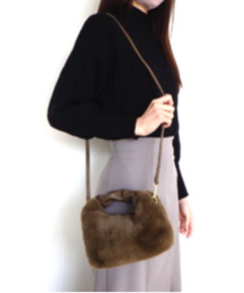 【セール】エコファー2Wayミニバッグ(ハンドバッグ)|AVALON(U.Q)(アバロン) 【セール】エコファー2Wayミニバッグ(ハンドバッグ)|AVALON(U.Q)(アバロン)