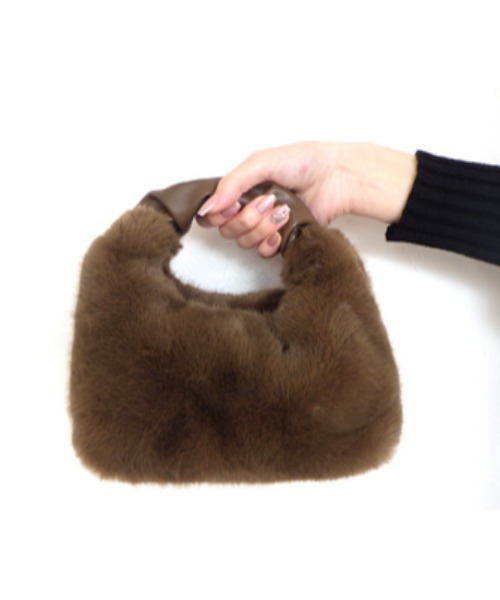 【セール】エコファー2Wayミニバッグ(ハンドバッグ)|AVALON(U.Q)(アバロン) 【セール】エコファー2Wayミニバッグ(ハンドバッグ)|AVALON(U.Q)(アバロン)