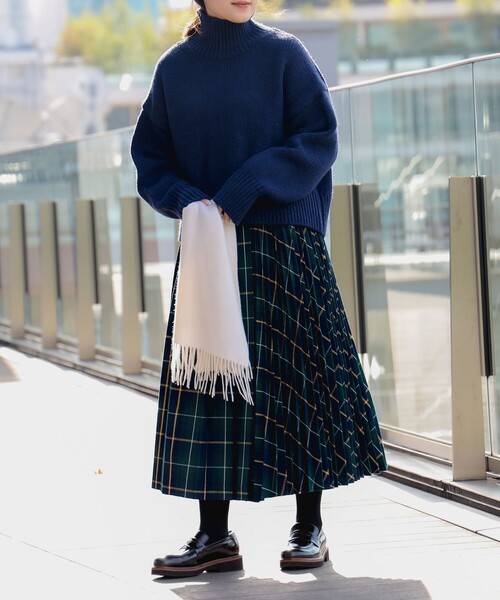 B:MING by BEAMS(ビーミングバイビームス)の「B:MING by BEAMS / プリーツ ミックス スカート(スカート・レディース・ブラウン/ネイビー/ブラック系その他4・MEDIUM/SMALL)」の5枚目の写真
