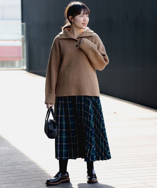 B:MING by BEAMS(ビーミングバイビームス)の「B:MING by BEAMS / プリーツ ミックス スカート(スカート・レディース・ブラウン/ネイビー/ブラック系その他4・MEDIUM/SMALL)」の9枚目の写真