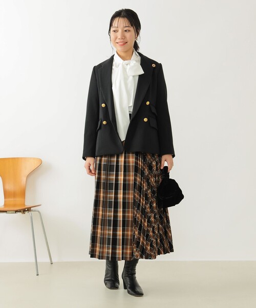 B:MING by BEAMS(ビーミングバイビームス)の「B:MING by BEAMS / プリーツ ミックス スカート(スカート・レディース・ブラウン/ネイビー/ブラック系その他4・MEDIUM/SMALL)」の12枚目の写真