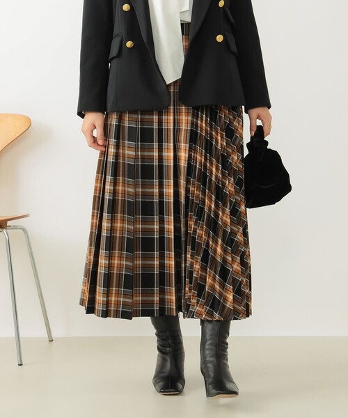 B:MING by BEAMS(ビーミングバイビームス)の「B:MING by BEAMS / プリーツ ミックス スカート(スカート・レディース・ブラウン/ネイビー/ブラック系その他4・MEDIUM/SMALL)」の14枚目の写真