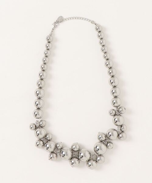 LOWRYS FARM(ローリーズファーム)の「ジャラパーツネックレス 989809(ネックレス・レディース・シルバー/ホワイト/アイボリー・FREE)」の3枚目の写真