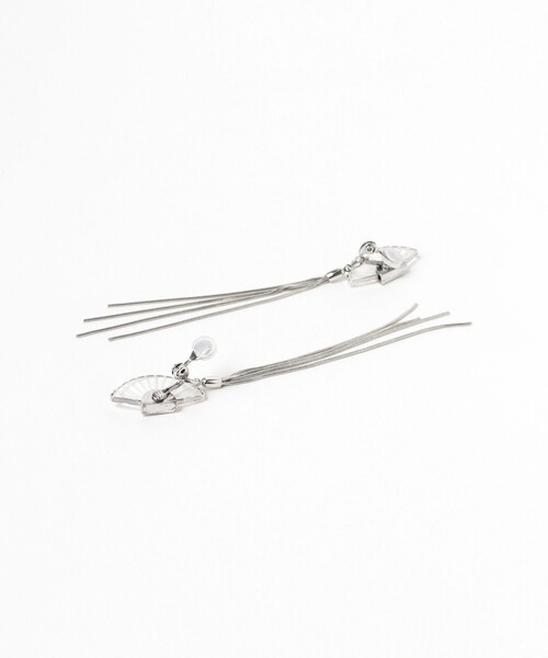 Ray BEAMS（レイビームス）の「ADER.bijoux × RBS / 別注 PAVO フリンジ イヤリング（イヤリング・レディース・シルバー・ONE SIZE）」の4枚目の写真