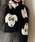 VipoaiB|Aj́uRETRO ANIMAL JACQUARD MUFFLERi}t[jvbubN