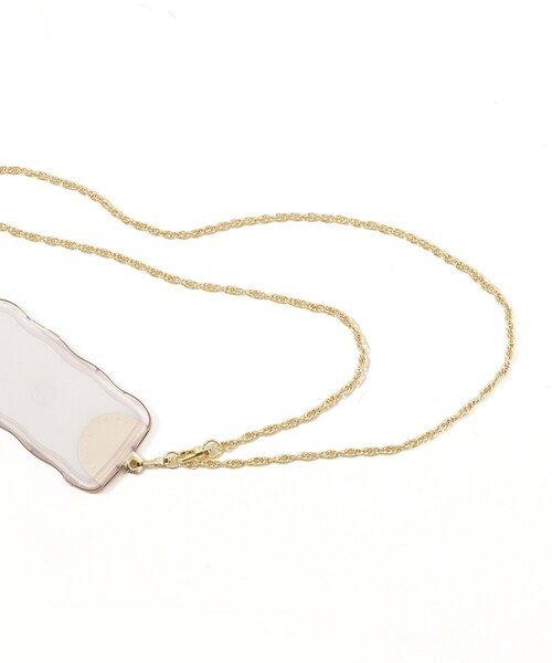 LOWELL things（ロウェル　シングス）の「Chain Strap/チェーンショルダー（スマホタブ付き）（チャーム・レディース・シルバー/ゴールド/シャンパン・フリー）」の13枚目の写真