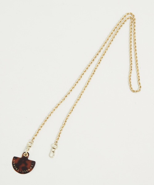 LOWELL things(ロウェル シングス)の「Chain Strap/チェーンショルダー(スマホタブ付き)(チャーム・レディース・シルバー/ゴールド/シャンパン・フリー)」の2枚目の写真