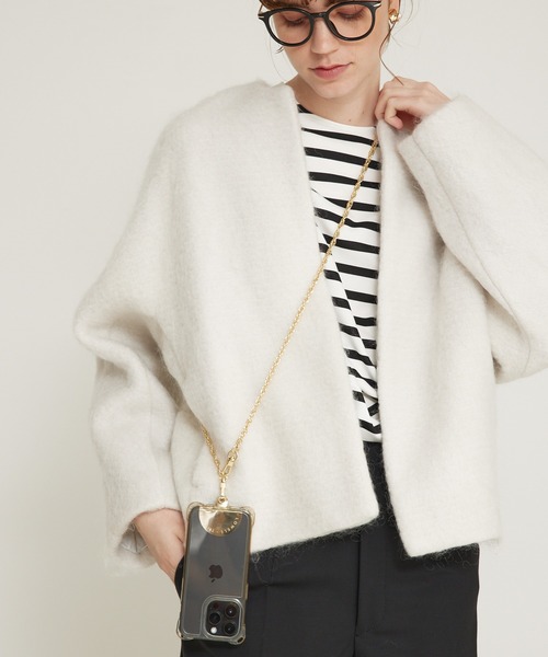 LOWELL things(ロウェル シングス)の「Chain Strap/チェーンショルダー(スマホタブ付き)(チャーム・レディース・シルバー/ゴールド/シャンパン・フリー)」の4枚目の写真