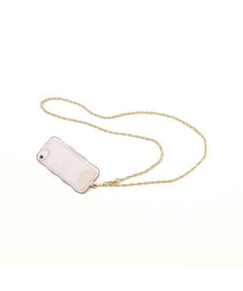 LOWELL things(ロウェル シングス)の「Chain Strap/チェーンショルダー(スマホタブ付き)(チャーム・レディース・シルバー/ゴールド/シャンパン・フリー)」の5枚目の写真
