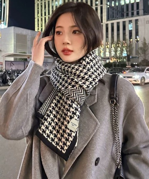 千鳥格子柄マフラー（マフラー）｜Felt-Maglietta（フェルトマリエッタ