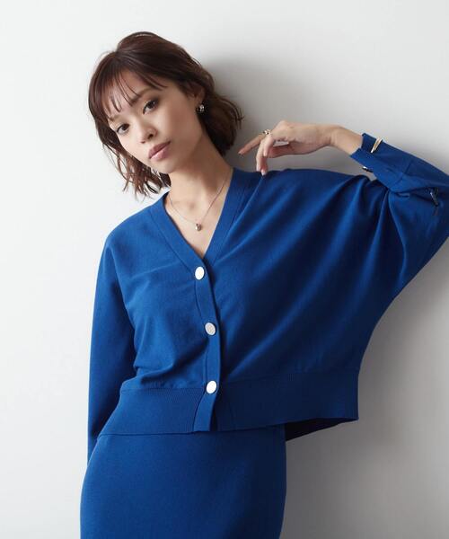 Liesse(リエス)の「Vネックドルマンカーディガン(カーディガン/ボレロ・レディース・アイボリー/ブルー/ネイビー・FREE)」の8枚目の写真