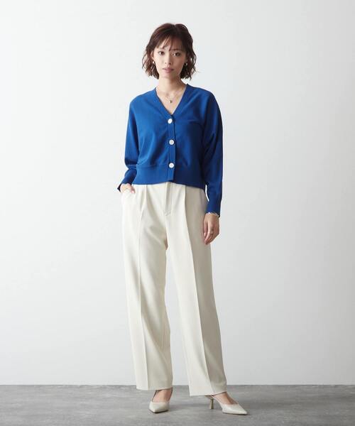 Liesse(リエス)の「Vネックドルマンカーディガン(カーディガン/ボレロ・レディース・アイボリー/ブルー/ネイビー・FREE)」の10枚目の写真