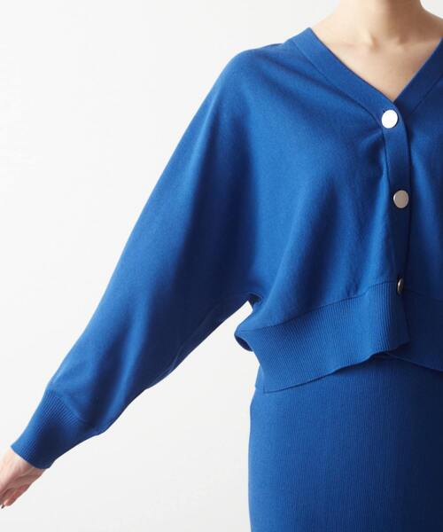 Liesse(リエス)の「Vネックドルマンカーディガン(カーディガン/ボレロ・レディース・アイボリー/ブルー/ネイビー・FREE)」の16枚目の写真