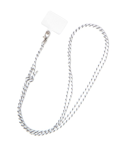 GLOBAL WORK(グローバルワーク)の「UNISEX/細スマホショルダー/993988(スマホグッズ・メンズ・ホワイト/ライトグリーン/ブラック・FREE)」の2枚目の写真