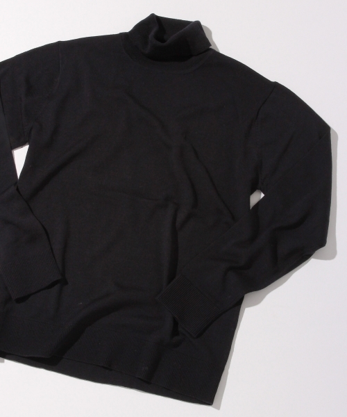 RAGEBLUE（レイジブルー）の「＜お手入れ簡単！＞ウォッシャブルニットタートル/566803（ニット/セーター・メンズ・ネイビー/ホワイト/グレー・LARGE/MEDIUM）」の3枚目の写真