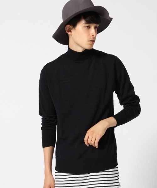 RAGEBLUE（レイジブルー）の「＜お手入れ簡単！＞ウォッシャブルニットタートル/566803（ニット/セーター・メンズ・ネイビー/ホワイト/グレー・LARGE/MEDIUM）」の14枚目の写真