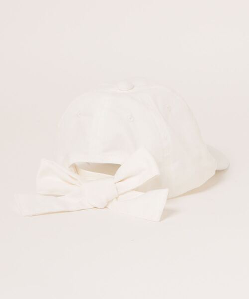 Lycee mine（リセマイン）の「アソートロゴ刺しゅうリボンキャップ（キャップ・キッズ・アイボリー/サックスブルー/ブラック/ベージュ/マスタード/ミント/ピンク・52cm/54cm）」の20枚目の写真