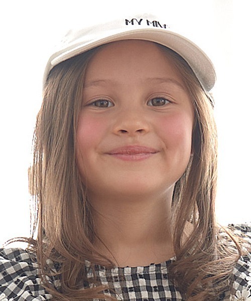 Lycee mine（リセマイン）の「アソートロゴ刺しゅうリボンキャップ（キャップ・キッズ・アイボリー/サックスブルー/ブラック/ベージュ/マスタード/ミント/ピンク・52cm/54cm）」の11枚目の写真