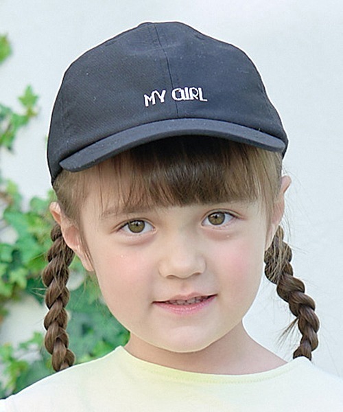 Lycee mine（リセマイン）の「アソートロゴ刺しゅうリボンキャップ（キャップ・キッズ・アイボリー/サックスブルー/ブラック/ベージュ/マスタード/ミント/ピンク・52cm/54cm）」の22枚目の写真