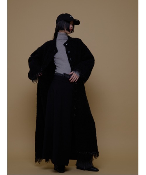 Wool long coat Cashmere Shawl