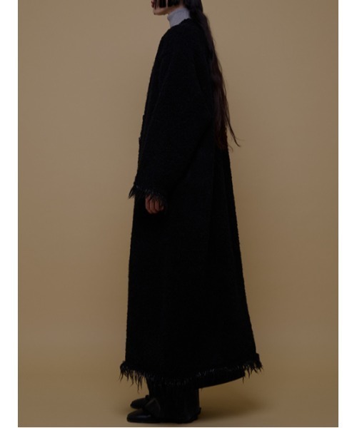 Wool long coat Cashmere Shawl