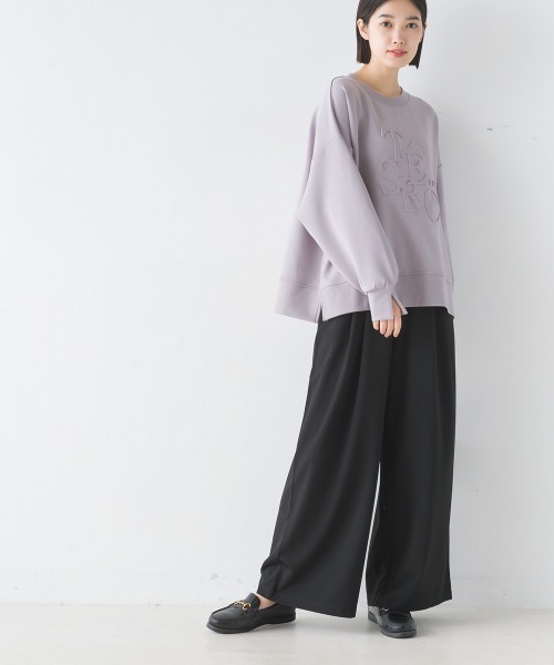 OMNES（オムネス）の「綾織ストレッチタックワイドパンツ（その他パンツ・レディース・ベージュ/ブラック・FREE）」の16枚目の写真