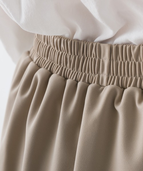 OMNES（オムネス）の「綾織ストレッチタックワイドパンツ（その他パンツ・レディース・ベージュ/ブラック・FREE）」の11枚目の写真