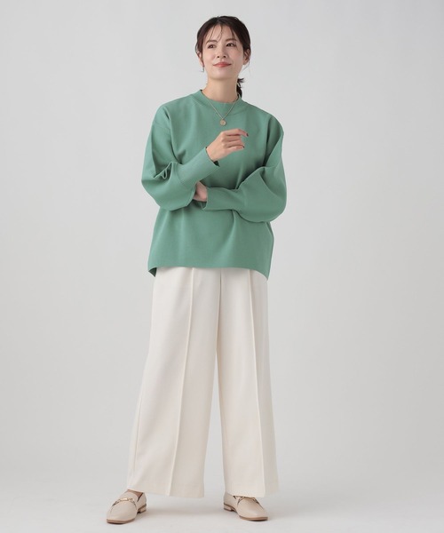 Elura(エルーラ)の「<2024春ver>美人袖コンプルオーバー(ニット/セーター・レディース・ホワイト/ブラウン系その他/グリーン系その他・MEDIUM/LARGE)」の11枚目の写真