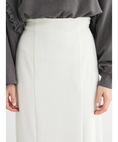 Green　Parks（グリーンパークス）の「ストレッチマーメイドスカート（スカート・レディース・アイボリー/ダークネイビー/イエロー・FREE）」の10枚目の写真