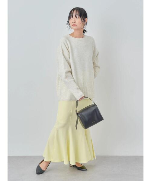 Green　Parks（グリーンパークス）の「ストレッチマーメイドスカート（スカート・レディース・アイボリー/ダークネイビー/イエロー・FREE）」の20枚目の写真