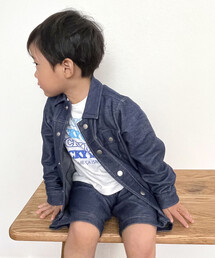 COMME CA ISM（コムサイズム）の「デニム調ジャージー Ｇジャン(ベビーサイズ)<br>（その他ベビー用品）」
