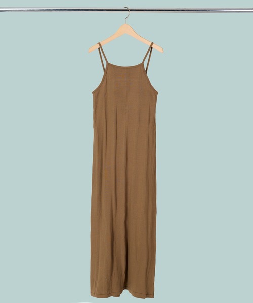 MILLER(ミラー)の「【 Robert P. Miller / ロバート・ピー・ミラー 】 カップ付き パネルリブ バックスリット キャミワンピ DRE RM241-2149(ワンピース・レディース・ライトブルー/オレンジ/ブラウン系その他/チョコ/ブラック/ダークグリーン/ブラウン・MEDIUM)」の4枚目の写真