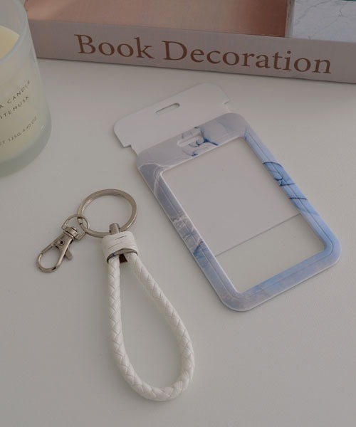 resonance】大理石風 パスケース【7色展開/ICカード/社員証】（パス