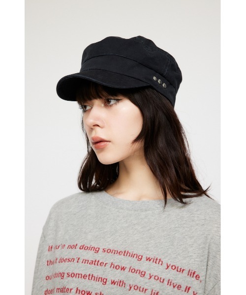 LAGUA GEM（ラグアジェム）の「COTTON キャスケット（キャスケット・レディース・ブラック/ベージュ・FREE）」の2枚目の写真