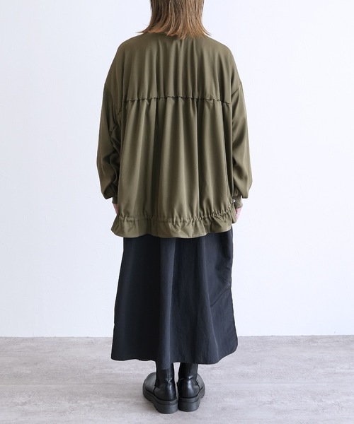 reca(レカ)の「後ろギャザーMA-1(MA-1・レディース・ブラック/ライトベージュ/キャメル/オリーブ・FREE)」の20枚目の写真