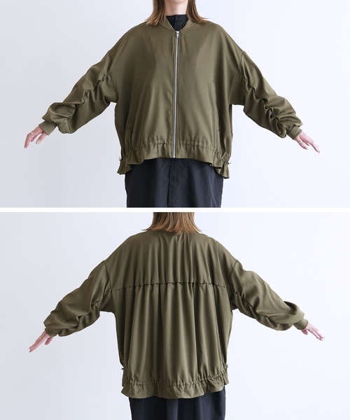 セール】後ろギャザーMA-1（MA-1）｜reca（レカ）のファッション