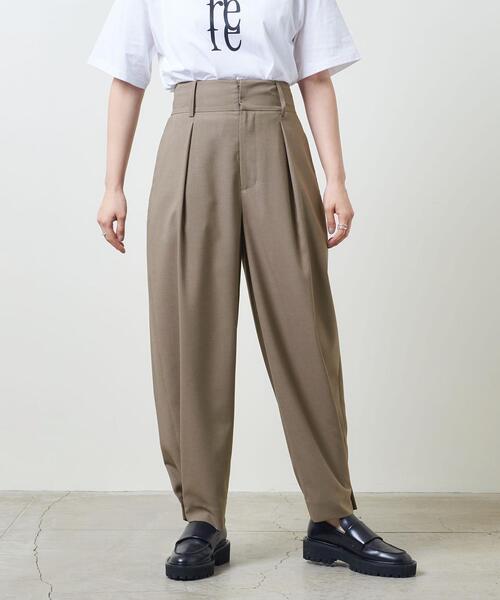 MARW UNITED ARROWS(マルゥ ユナイテッドアローズ)の「<MARW UNITED ARROWS>バルーン ヘム タック パンツ(その他パンツ・レディース・ブラック/モカ/ベージュ・36/34/38)」の12枚目の写真