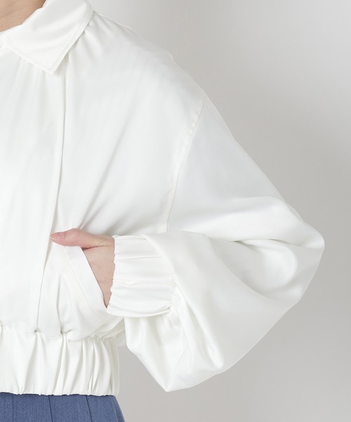 REDYAZEL(レディアゼル)の「ショートブルゾン(ブルゾン・レディース・オフホワイト/ピンク/サックスブルー・FREE)」の8枚目の写真