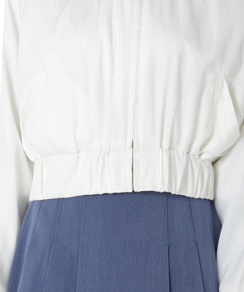 REDYAZEL(レディアゼル)の「ショートブルゾン(ブルゾン・レディース・オフホワイト/ピンク/サックスブルー・FREE)」の9枚目の写真