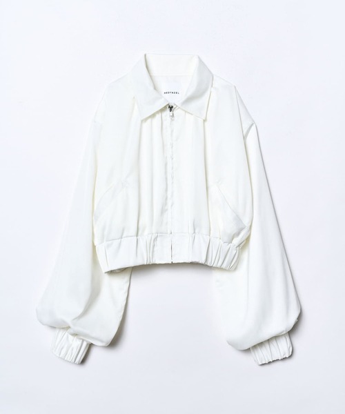 REDYAZEL(レディアゼル)の「ショートブルゾン(ブルゾン・レディース・オフホワイト/ピンク/サックスブルー・FREE)」の10枚目の写真