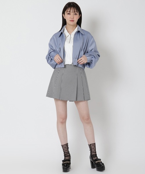 REDYAZEL(レディアゼル)の「ショートブルゾン(ブルゾン・レディース・オフホワイト/ピンク/サックスブルー・FREE)」の14枚目の写真