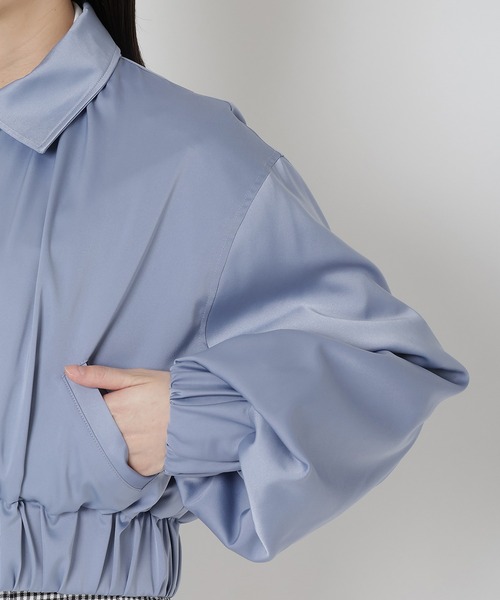 REDYAZEL(レディアゼル)の「ショートブルゾン(ブルゾン・レディース・オフホワイト/ピンク/サックスブルー・FREE)」の16枚目の写真