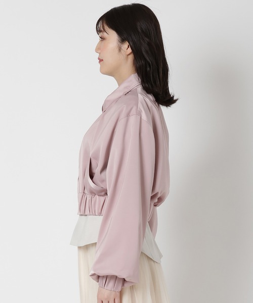 REDYAZEL(レディアゼル)の「ショートブルゾン(ブルゾン・レディース・オフホワイト/ピンク/サックスブルー・FREE)」の18枚目の写真