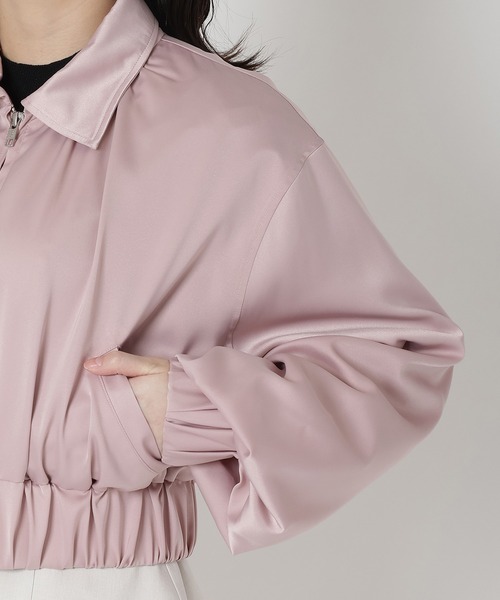 REDYAZEL(レディアゼル)の「ショートブルゾン(ブルゾン・レディース・オフホワイト/ピンク/サックスブルー・FREE)」の22枚目の写真