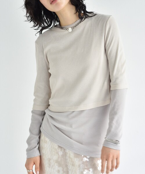 【セール】CODE A｜layered tee（Tシャツ/カットソー）｜CODE A（コードエー）