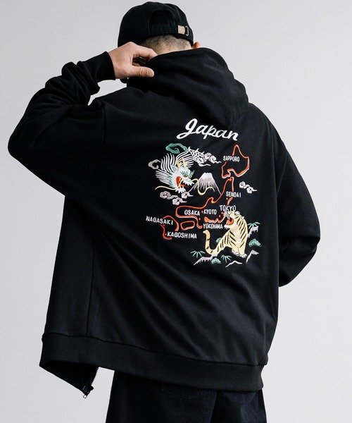 Rocky Monroe（ロッキーモンロー）の「オーバーサイズ 和柄刺繍