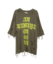 KAMIYA（カミヤ）の「Words Printed Knit T-shirt（Tシャツ/カットソー