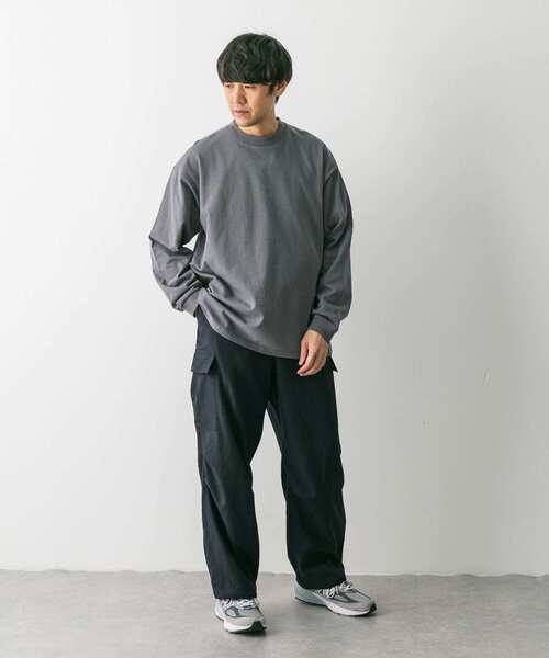 URBAN RESEARCH DOORS（アーバンリサーチドアーズ）の「ミジンボーダーロングスリーブTシャツ（Tシャツ/カットソー・メンズ・ブラック系その他/ホワイト系その他/グレー系その他・MEDIUM/LARGE）」の19枚目の写真