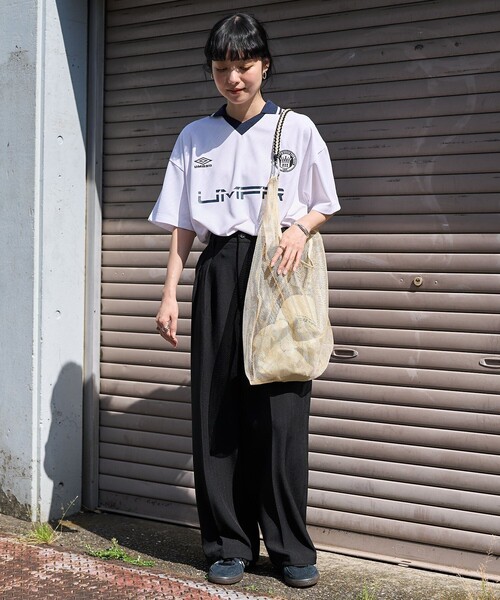 FREAK'S STORE（フリークスストア）の「リネンタッチ ツータックワイドパンツ/センタープレス スラックス（スラックス・レディース・ベージュ/グレー/オリーブ/ブラック・SMALL/MEDIUM）」の19枚目の写真