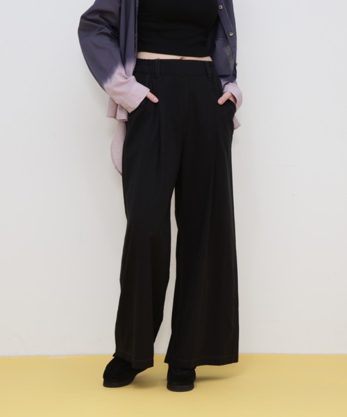 AVIREX（アヴィレックス）の「RELAX TACK GATHER PANTS/リラックスタックギャザーパンツ（その他パンツ・レディース・ブルー/オレンジ/オリーブ/ブラック・FREE）」の13枚目の写真